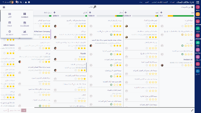 برنامج ادارة علاقات العملاء CRM 